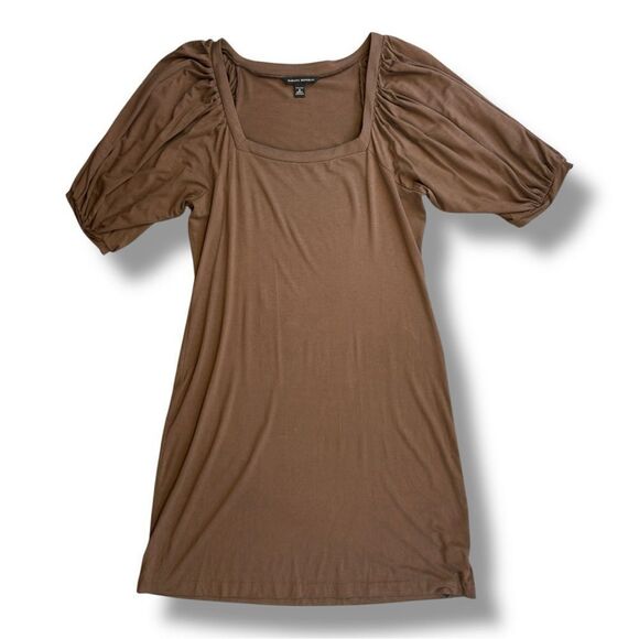 Banana Republic Brown Mini Dress Sz M - Picture 6 of 12